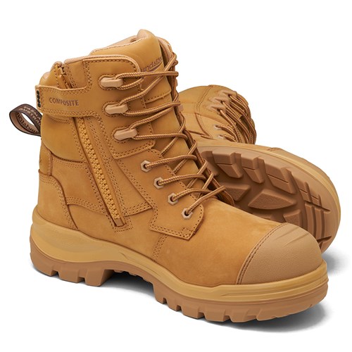 Blundstone zip up safety boots