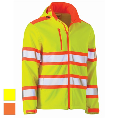 Bisley Taped Double Hi-Vis Softshell Jacket