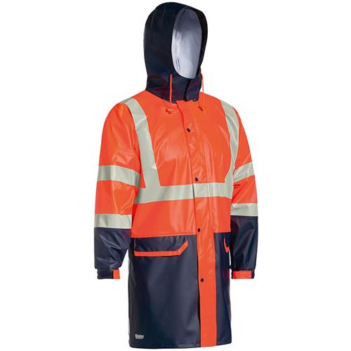 Hi-Vis H Taped Stretch PU Rain Jacket