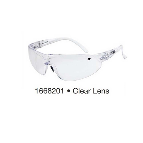 Safety Glasses - Bolle Safety Blade Safety Glasses - Clear Frame Clear Lens