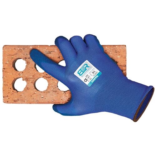 Blue Rapta 'GRIPPA' General Purpose Latex Palm Coated Gloves BRGRIPPA