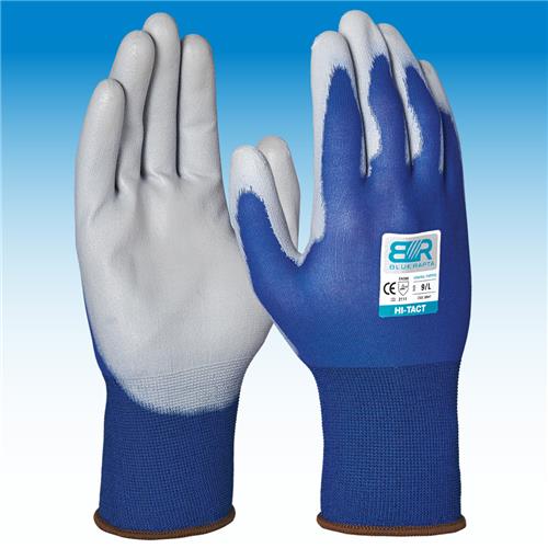 Blue Rapta 'HI-TACT' General Purpose PU Palm Coated Gloves BRHIT