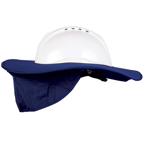 Blue Rapta Hard Hat Brim with Neck Flap
