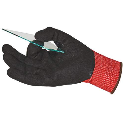 Blue Rapta 'SLICK X5' Cut Resistant ¾ Nitrile Coat w/ Sandy Palm Gloves 