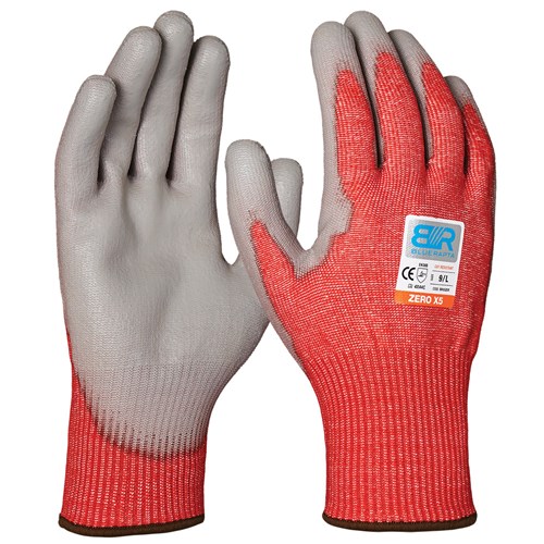 Blue Rapta 'ZERO X5' Cut Resistant PU Palm Coated Gloves