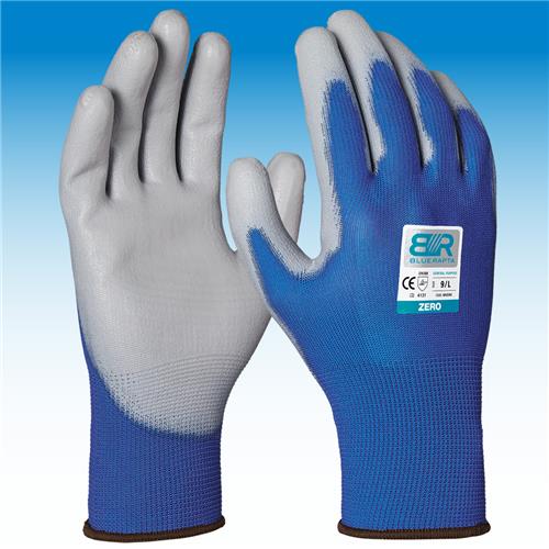 Blue Rapta 'ZERO' General Purpose PU Palm Coated Gloves BRZERO