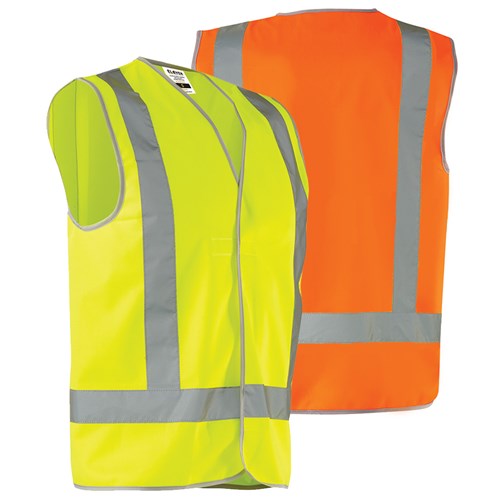 Orange Hi-Vis 'H' Taped Safety Vest