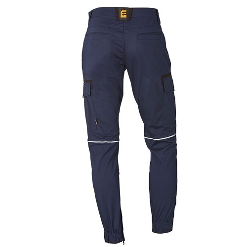 Navy stretch cargo pants