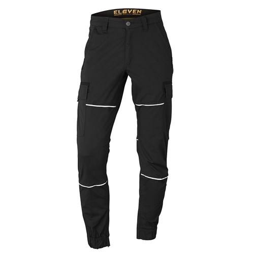 Black Maddox tapered stretch cargo pant
