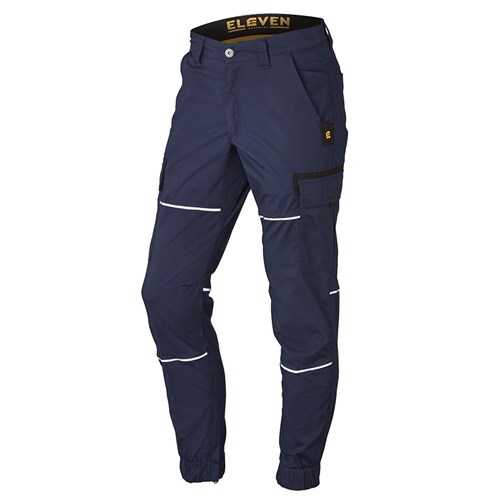 Navy Maddox tapered stretch cargo pant