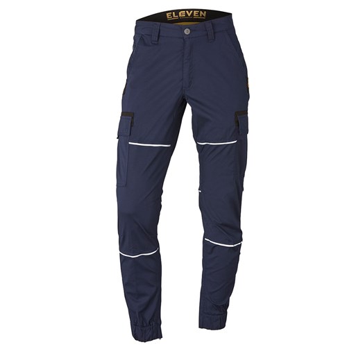 Navy blue stretch cargo pants