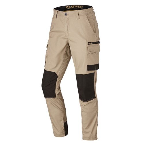 Khaki Black Contrast Panel Cargo Pant