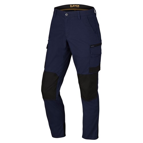 Navy Black Contrast Panel Cargo Pant