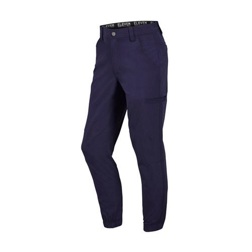 Navy cuffed work pants