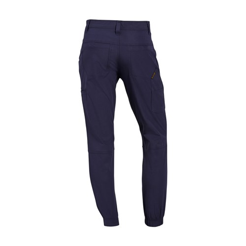Cuffed stretch work pants