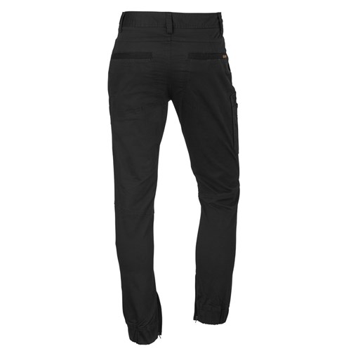 Black stretch pants with pockets