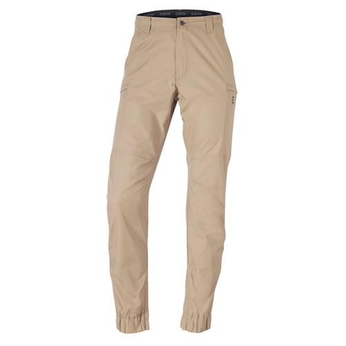 Khaki stretch cuffed work pants