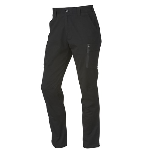 Black stretch cargo pant