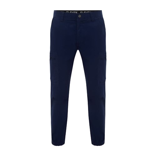 Navy Stretch Cuffed Pant