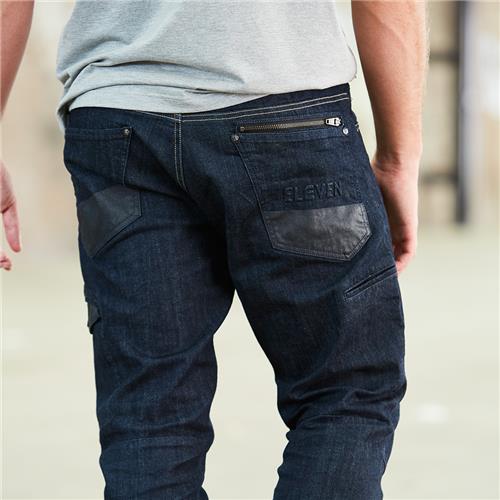 Stretch work jeans mens with Multi-functional internal cargo pocket