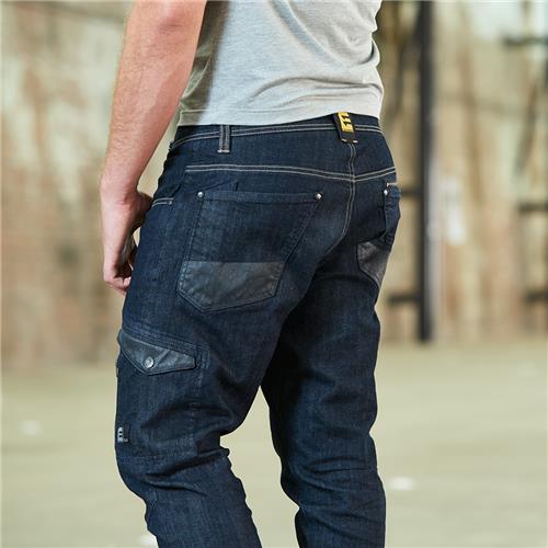 Denim work jeans with Multi-functional tool pocket
