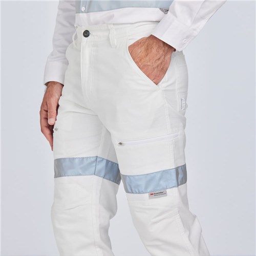ELEVEN Workwear Taped Cuffed Pant W/ Tape Lifestyle side pocket