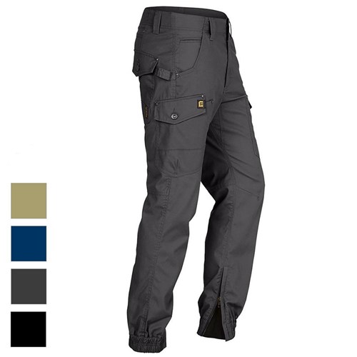 Mens Denim Combat Cargo Stretch Jeans Elasticated Work Wear Chino Pants Bottom
