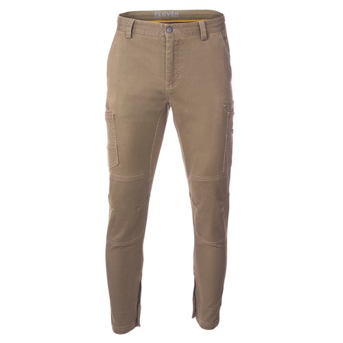 ELEVEN Workwear Grid Work Pant - Khaki