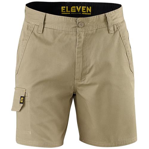 Cotton Drill Work Shorts - Khaki