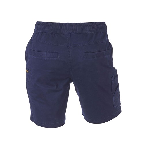 Work shorts with elastic waist