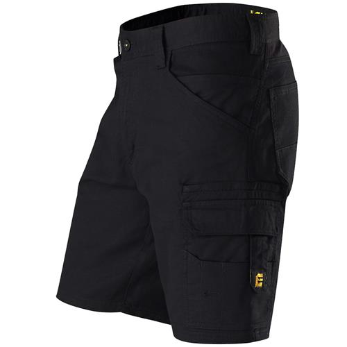 Black ripstop cargo shorts