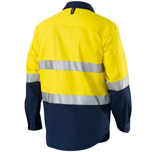 hi vis men's drill shirt long sleeve