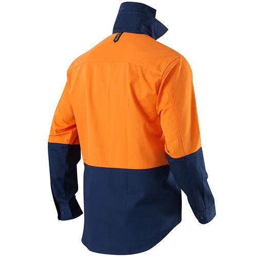hi vis long sleeve drill shirt