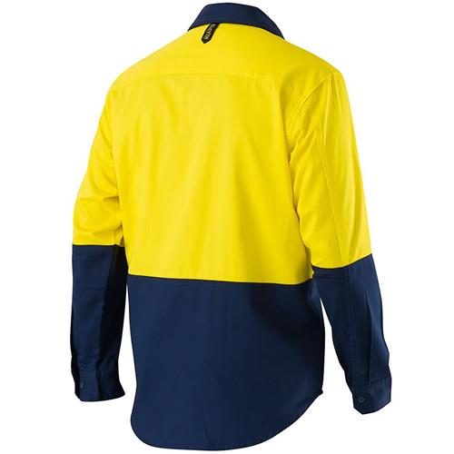 Yellow Hi-Vis L/S Drill Spliced Shirt