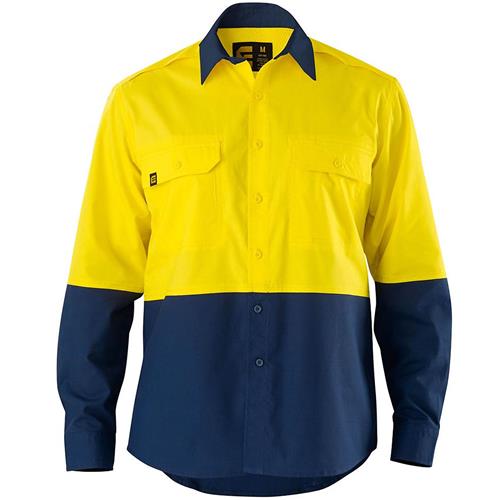 Hi Vis AEROCOOL Spliced Long Sleeve Shirt