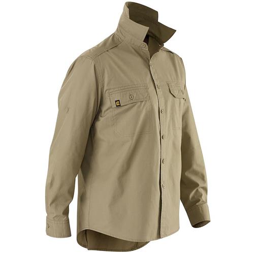 long sleeve khaki work shirt