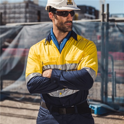 cotton long sleeve hi vis shirts