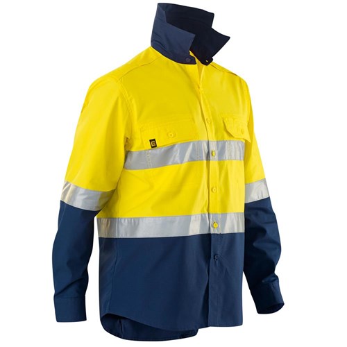 Yellow hi vis long sleeve shirt