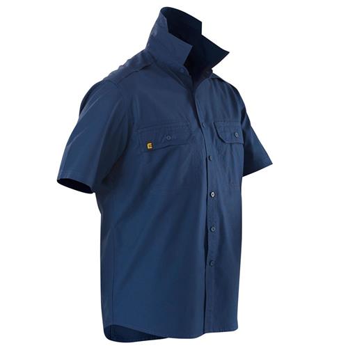AEROCOOL Short Sleeve Work Shirt - Navy