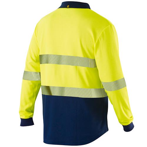 Modern relaxed work fit hi vis yellow polo shirt