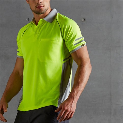 Hi vis yellow polo shirts