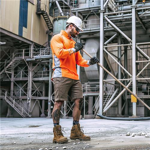 ELEVEN Workwear AEROCOOL Hi-Vis L/S Polo