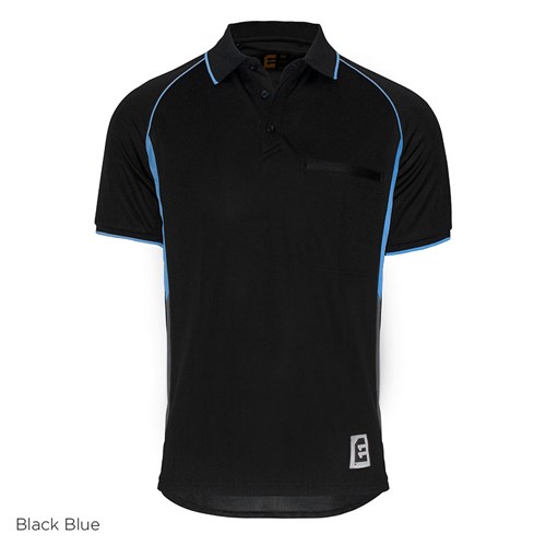 ELEVEN Workwear AEROCOOL Team Polo - Black Blue