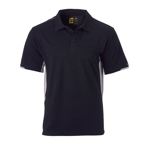 AEROCHILL Short Sleeve Polo - Black/Silver