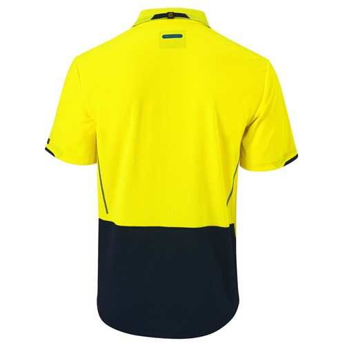 AEROCHILL Spliced Hi-Vis Short Sleeve Polo