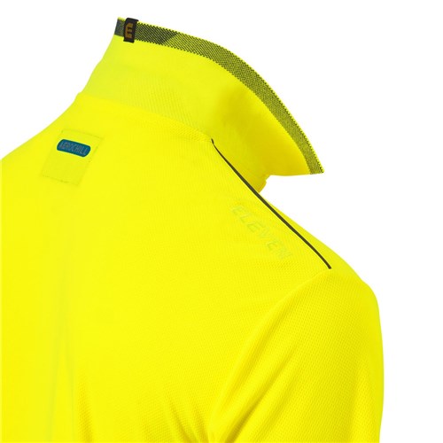 Yellow hi vis short sleeve polo
