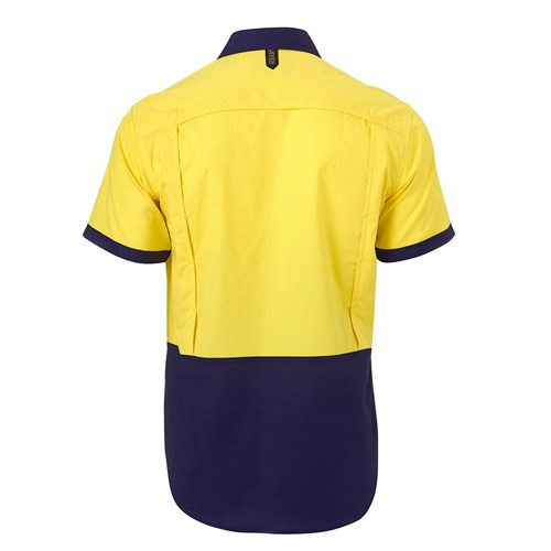 Yellow Hi Vis ripstop cotton shirt