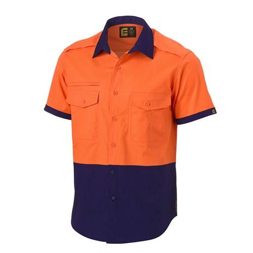 Orange short sleeve hi vis shirt