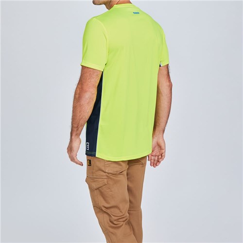 Eleven Workwear AEROCHILL S/S Spliced T-Shirt - Back
