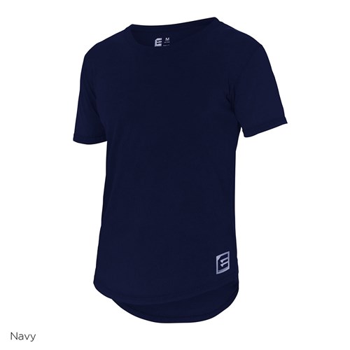 Navy basic short sleeve shirts